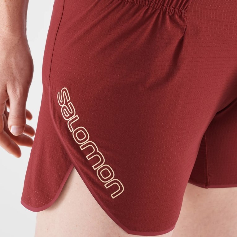 Red Salomon Sense Aero 5'' Women's Running Shorts | PH 65912Q